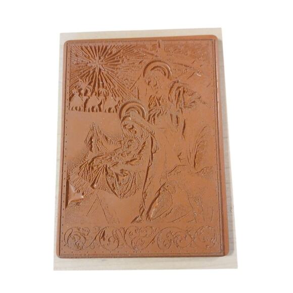 Christmas Nativity Rubber Stamp Inkadinkado 95633y +Jesus Is The Reason OR1016 - Picture 3 of 8